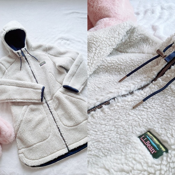 L.L.Bean womens Mountain Pile Fleece coat - Picture 14 of 16